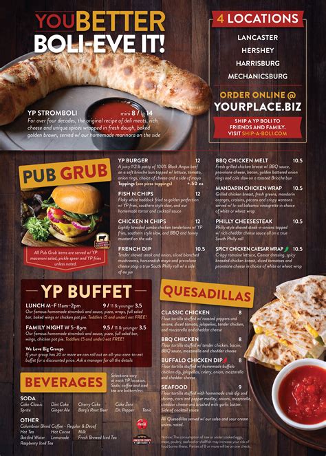 LOCATIONS & MENU .